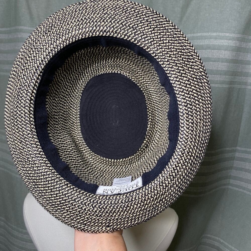 Toucan Collection Straw Boater Hat MD\LG Old Money French Girl Resort Retro Chic - Picture 7 of 9